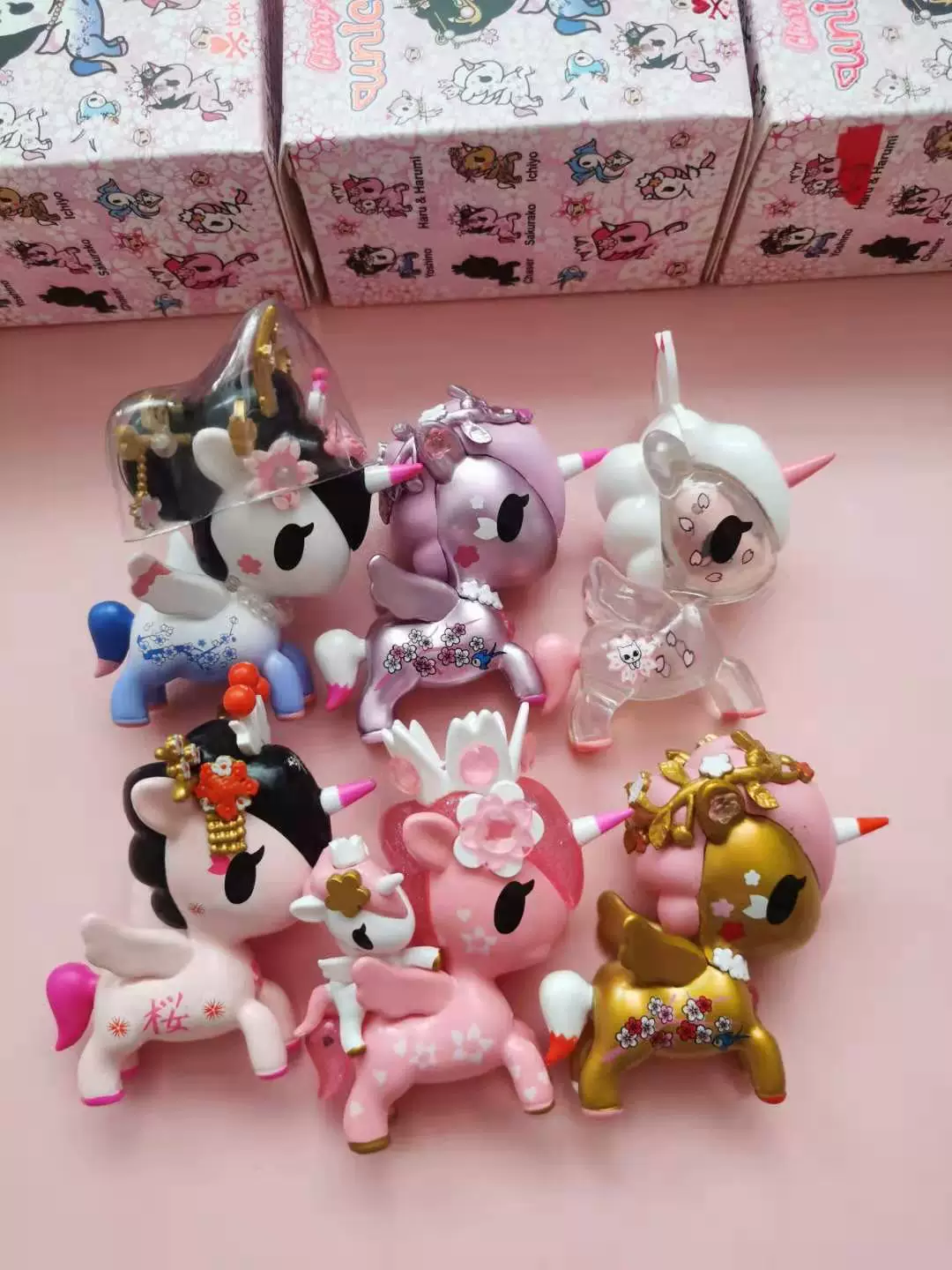 Tokidoki единорожное чудище слепой бокс вишня цветок заяц камень драгоценный камень Гайя мечта смерть бог феникс