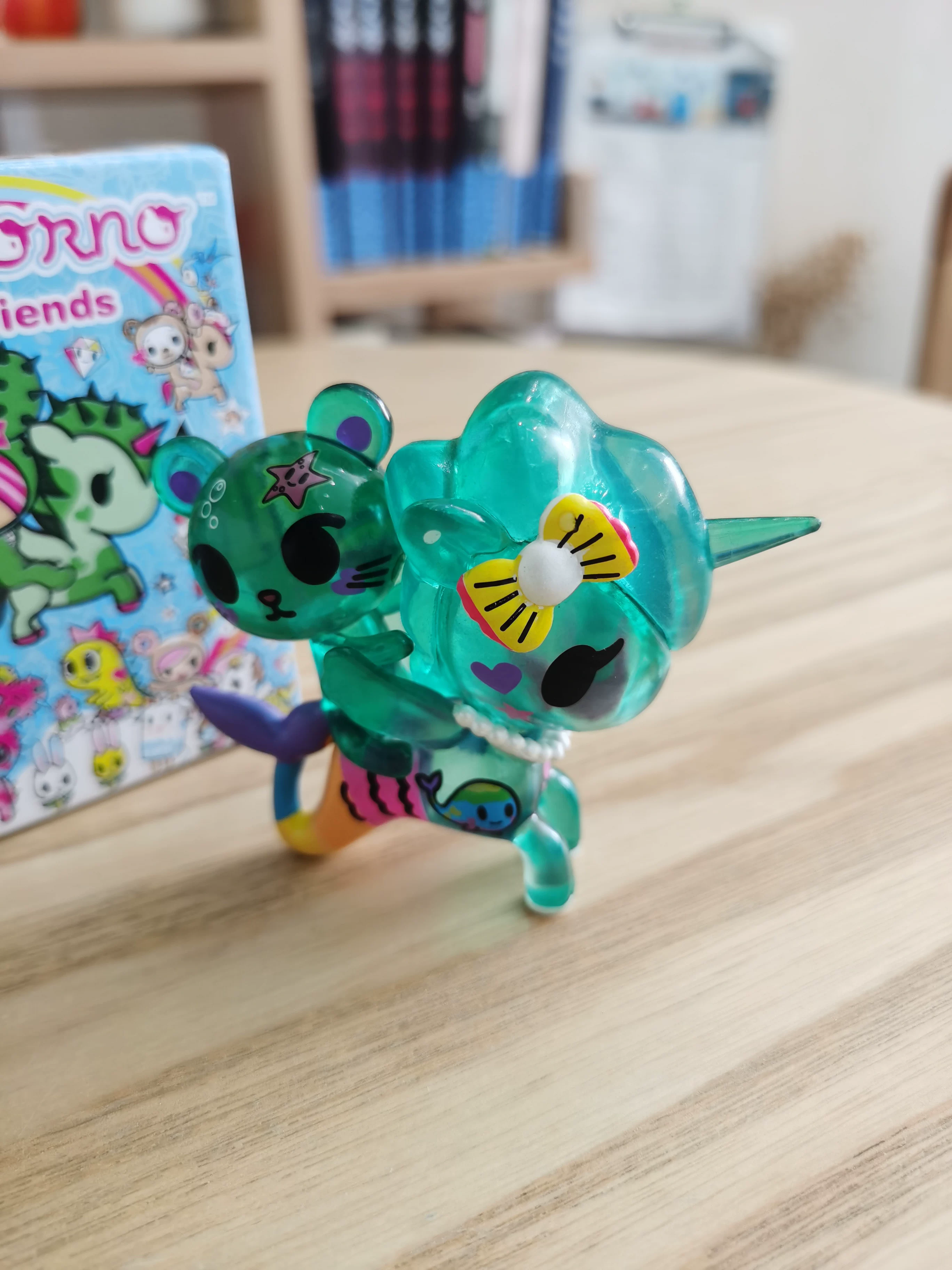 Tokidoki и его друг подарок единороги зверь скрытая коробка изумрудный глазурованный стекло прозрачное водоросли