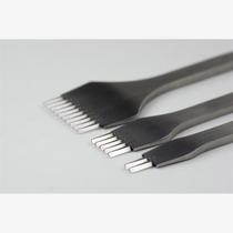 French chop oblique flat chop fine grinding handmade diy leather tool punching tool non-diamond chop round chop side tooth seam fine polishing