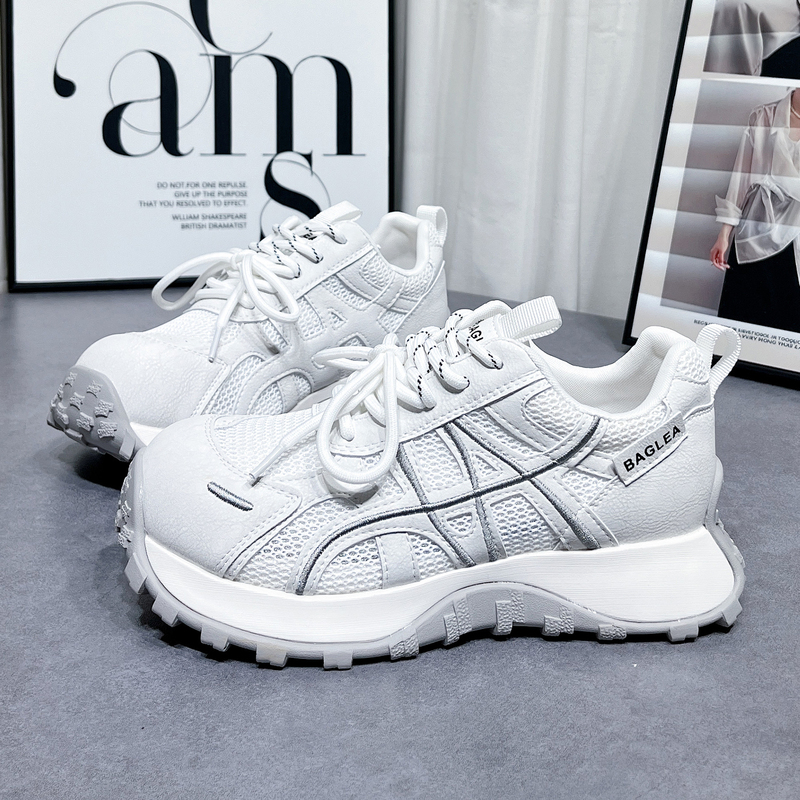 Cute and Quirky Thick-Soled Mesh Dad Sneakers for Women, 2026 Summer New Versatile Breathable Casual Lightweight Sports Shoes