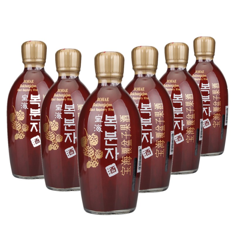 South Korea's original imported treasure sea raspberry fruit wine 375ML* 6 bottled  