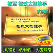Yang Jun Yang Style Push Hands U disk video Yang Zhenduo Yang style Tai Chi series explains the application of teaching martial arts