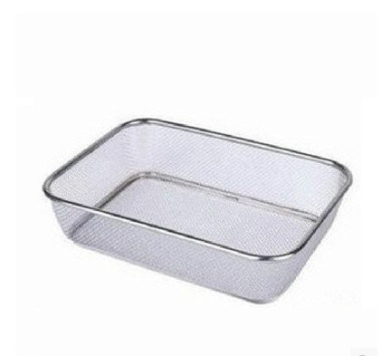 Kitchen Wash Vegetable Basket Sink Wash Vegetable Basin Stainless Steel Basket drain basket Rectangular Water Fruit Basket Drain Basket