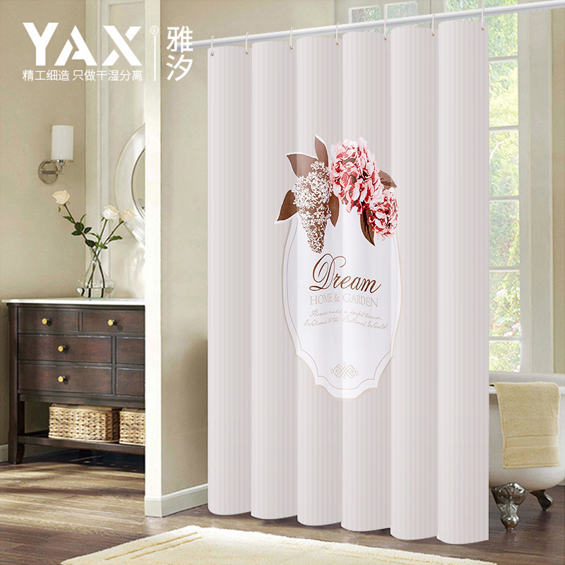 Bathroom Bath Curtain Suit Free of perforated Bathrooms Bathroom Curtain Partition Window Waterproof Thickened mildew dressing room door curtain hangings