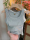 High-end vest for women, summer new style, slim and versatile, internet celebrity suspenders, anti-exposure, sleeveless tops for outer wear, trendy