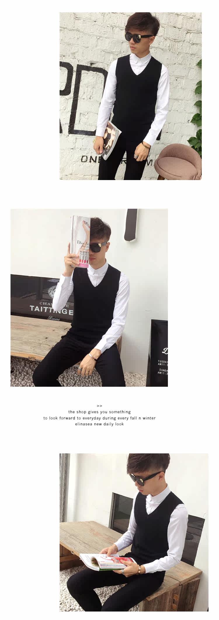 Débardeur homme Woolen gilet en coton - Ref 1598112 Image 21