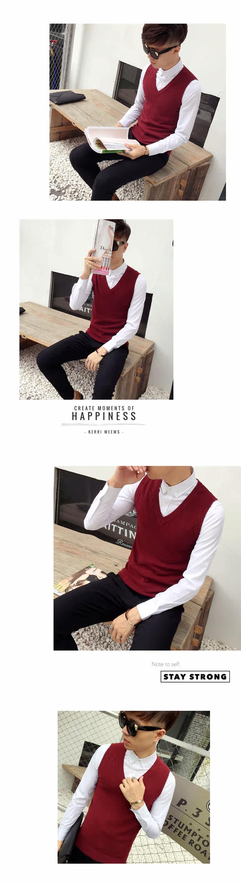 Débardeur homme Woolen gilet en coton - Ref 1598112 Image 23