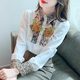 Chiffon shirt women's spring and autumn clothing 2023 new beautiful temperament top design sense niche long-sleeved high-end shirt