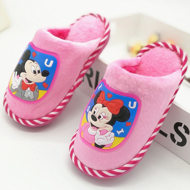 Pantoufles enfants en suède pour hiver - Ref 986664 Image 8