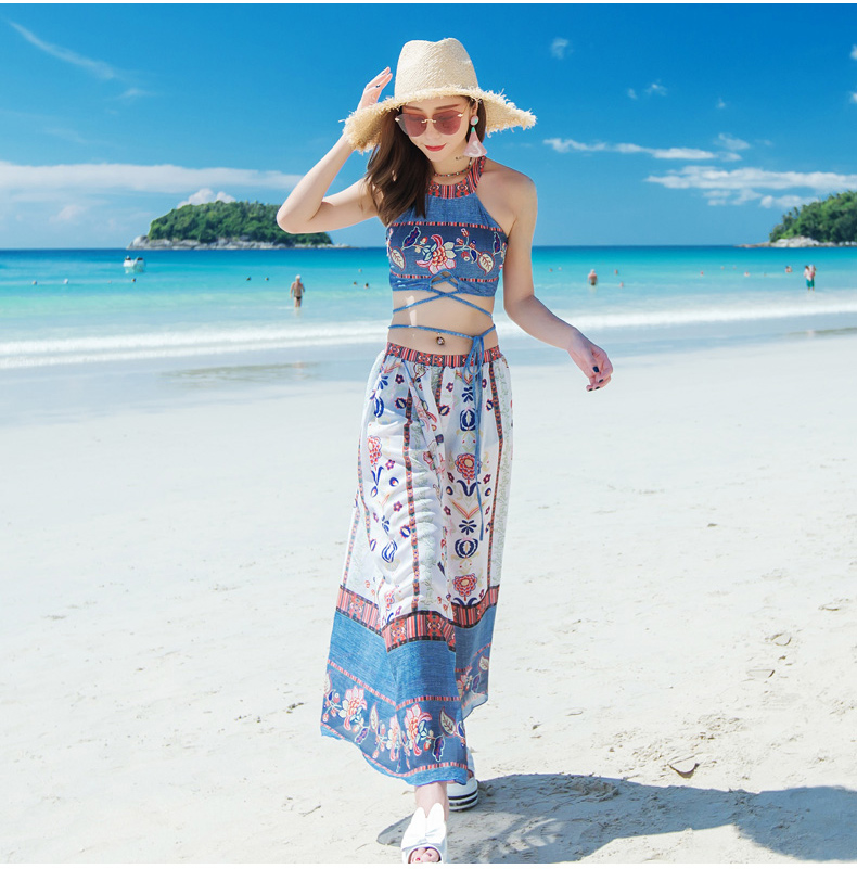 Cặp đôi đồ bơi nữ ba mảnh Hàn Quốc mùa xuân nóng bỏng gợi cảm che bụng nhỏ nước hoa nhỏ tươi ngực nhỏ tụ tập váy sinh viên - Bộ đồ bơi hai mảnh áo 2 mảnh