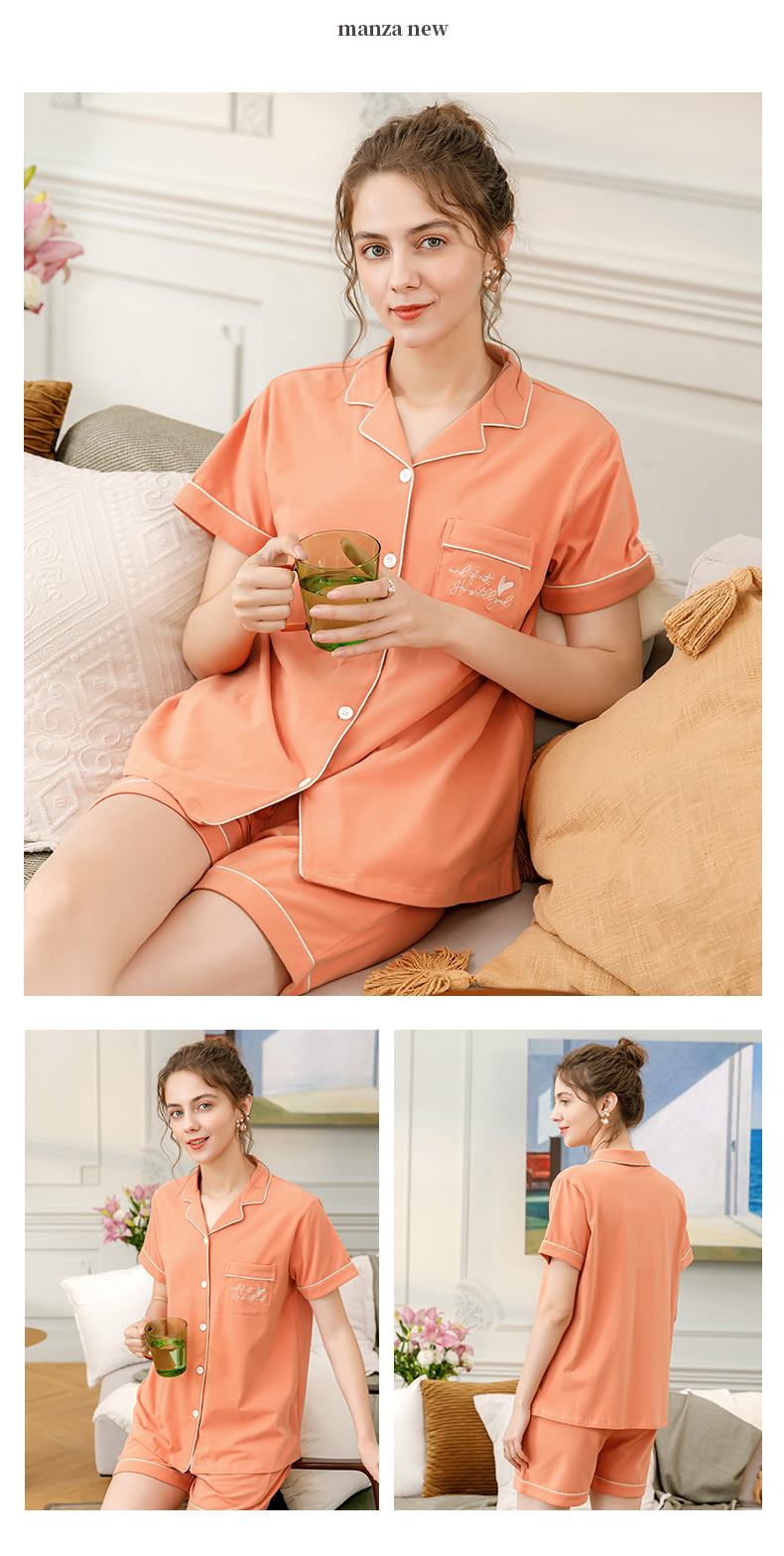芬腾旗下 玛伦萨  男女款 100%阿克苏长绒棉睡衣 家居服 图14