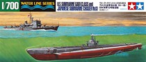 (Yunfan)Tamiya 31903 1 700 Two US Gato-class submarines and two Japanese Type 13 submarines each