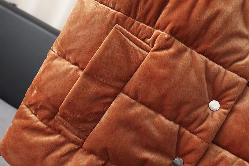 2018 thu đông mới 200 cân béo MM size lớn nữ nhung nhung vàng vest vest ngắn vest vest