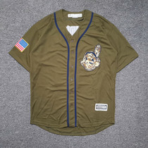 Korean Version Personality Jersey Breathable Mesh Fitness Big Code Baseball Suit Short Sleeve Open Jersey Street Original Bf Jersey Men and women