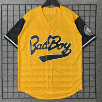 American trendy baseball uniform cardigan short-sleeved embroidered hip-hop hip-hop jersey for men and women street tops with letters