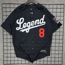 New Trendy Cardiovert Baseball Suit Short Sleeve Embroidery Individuality Fried Street Hiphop Jersey Hip Hop Jacket Male and female lovers