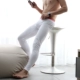 Quần nam mùa thu Cotton eo thấp Slim đơn giản Màu hẹp hẹp Thắt lưng thoải mái Quần ấm Quần thủy triều nam thanh niên mỏng