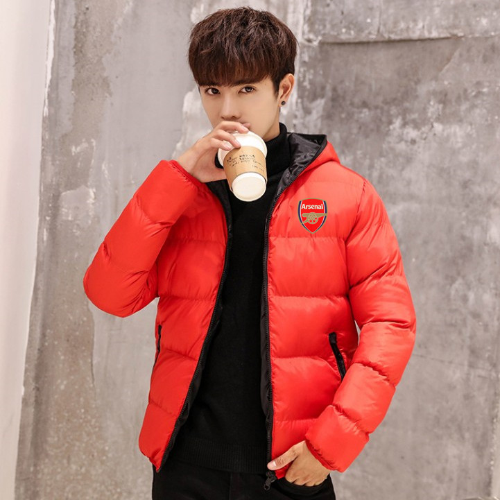 Arsenal fans supplies Arsenal's new thickened cotton-padded jacket men's and women's jacket top clothes super warm