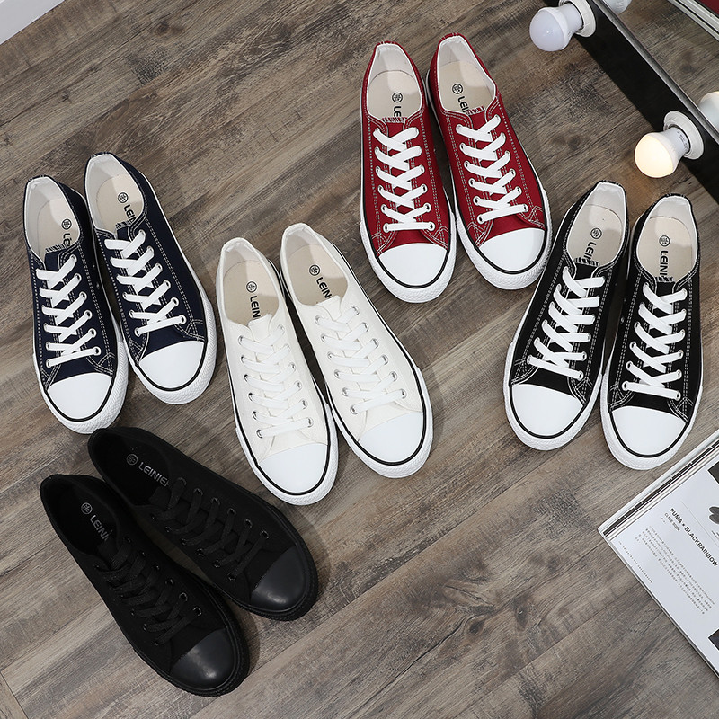 Summer canvas shoes male student Korean version of the wild Harajuku cloth shoes ulzzang trend board shoes breathable white shoes men