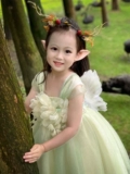 Летний наряд маленькой принцессы, платье, детская летняя тонкая юбка, в западном стиле, детская одежда