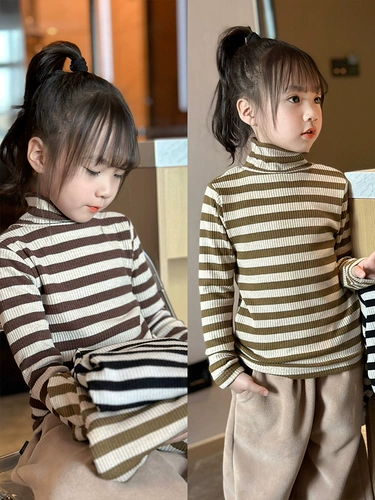 Демисезонный утепленный свитер для принцессы, термобелье, детский трикотажный пуховик, в западном стиле