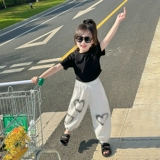 Футболка с коротким рукавом для принцессы, летняя приятная телу летняя одежда, короткий рукав, в западном стиле