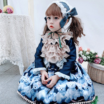 66 Princess with the same autumn Lolita birthday year-old dress skirt girls Spanish long sleeve princess three-piece set