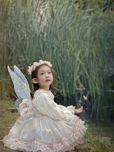 Весенний осенний наряд маленькой принцессы, юбка на девочку, вечернее платье, стиль Лолита, подарок на день рождения