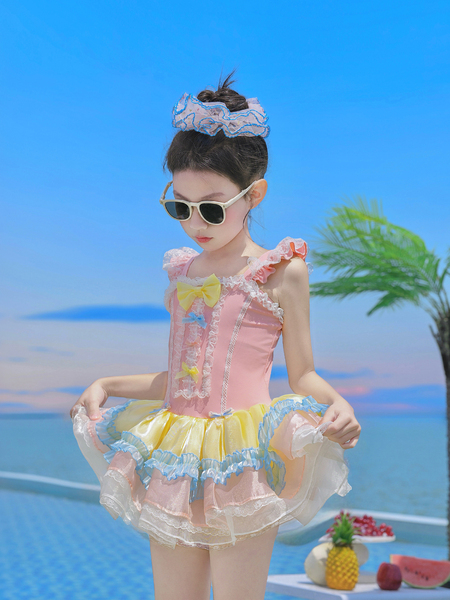 66 Princess Children's Clothing Girls' One-Piece Swimsuit 2026 New Model Children's Stunning Swimwear Sweet Girls' Swimwear — 3