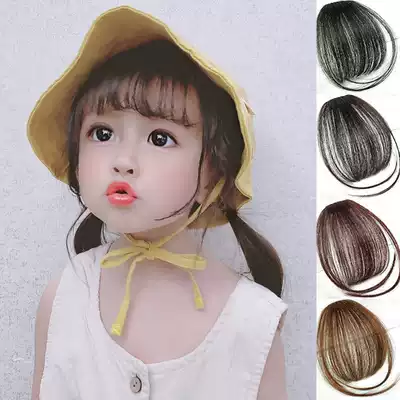 66 The same infant baby girl adult invisible incognito wig Air Liuhai real person hair variety shape