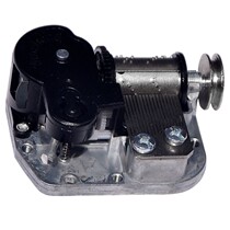 Music Box Skyscraper Eight-soundbox DIY Handmade Metal Belt Wheel Swivel Clockwork Motor Core