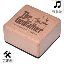 Godfather The Godfather Retro Nostalgia Metal Gift Wooden Octaonic Box Music Box Flexo v.