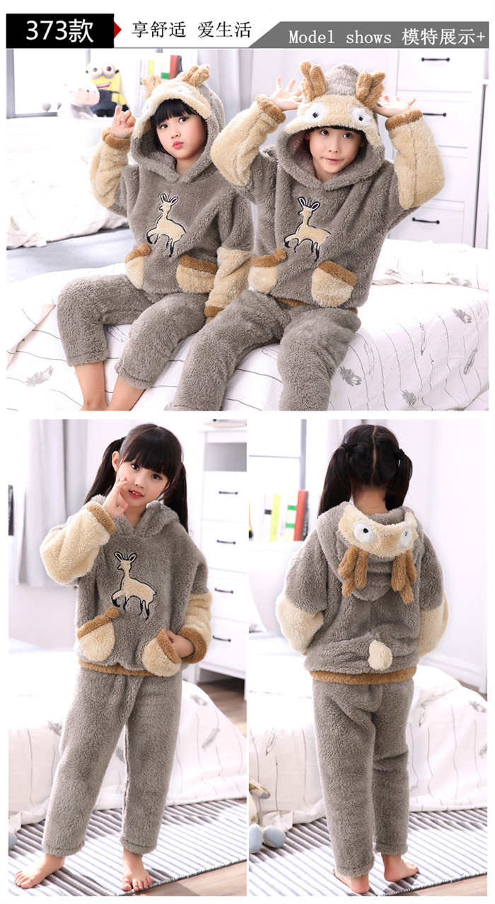 3 con lớn 4 bộ đồ ngủ 5 bé trai flannel 6 con 7 mùa đông 8 lông cừu dày san hô 9 bé gái 10-12 tuổi 13-15 do lot nam