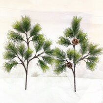 Simulation pine branches with fruit fake pine branches landscape pine needles black pine and cypress branches and leaves welcoming pine Christmas tree big masson pine