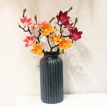 Simulation magnolia flower feel classical magnolia home table decoration artificial flower simulation flower silk flower European flower tea table