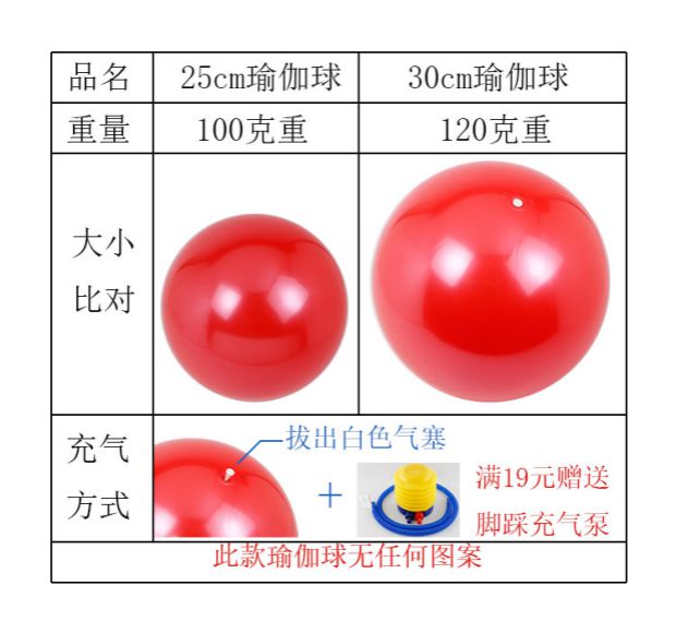 Lelebao Yoga Ball Bóng tập thể dục Pearly Bóng nhỏ Trẻ em Bóng bơm hơi Mẫu giáo Bóng đặc biệt Smooth quần áo tập yoga