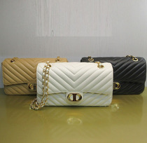 Di Sanna Dissona 2023 Spring Paragraph Womens Slanted Satchel Chain Bull Leather 8231010703