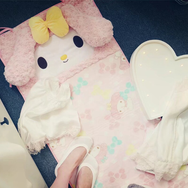 Cute Cartoon Teenage Girl Hearts Ground Floor Mat Bed Front Mat Floating Window Cushion Sofa Mat Yoga Mat Toy Play Mat