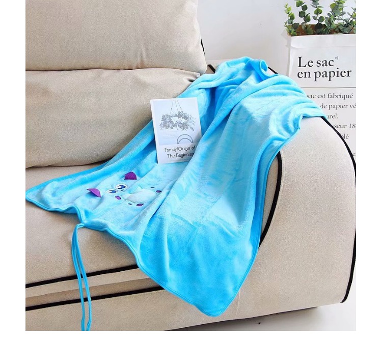 Dễ thương phim hoạt hình chăn flannel chăn văn phòng xe hơi với chăn nap dễ dàng mang chăn chăn - Ném / Chăn chăn nỉ mùa đông