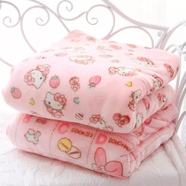 Autumn Winter Cute Cartoon Flannel Air Conditioning Blanket Pillowcase Bed Linen Cover Blanket Blanket Coral Suede Blanket