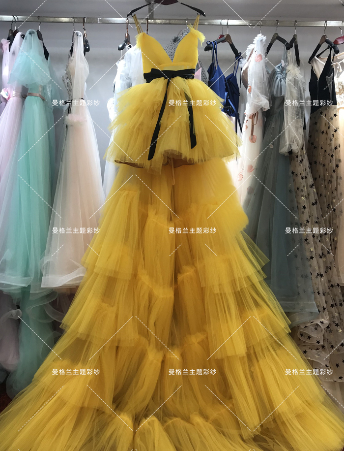  Average code+Before short and rear long sling model: mango yellow   + $1.57 