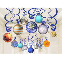 Planet Spiral Hangings Space Astronauts Universe Party Decorations Pendant Stars Empty Themed Kindergarten Classroom Decorations