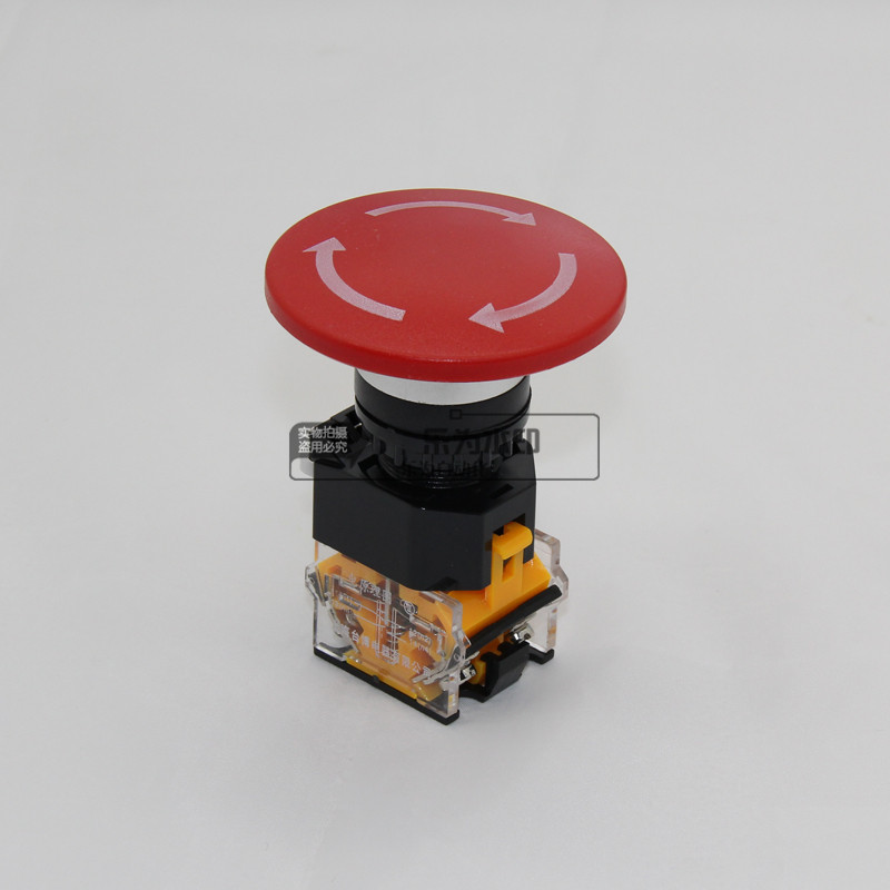 LAY39C series tight stop mushroom button LAY39C-11Z 60mm large mushroom head emergency stop button