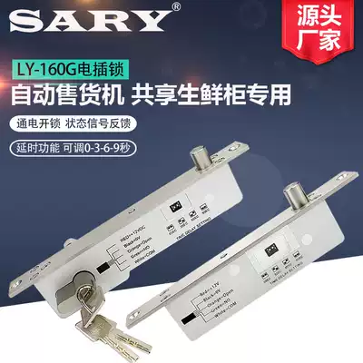 Shared fresh cabinet lock weighing vending machine lock with key electric lock access control unmanned sales AI visual cabinet lock