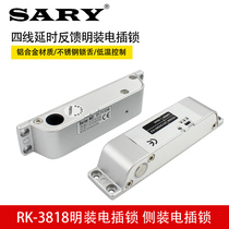 RK-3818 DC12V surface electric bolt lock side mounted access control electric lock stainless steel door wooden door hanging bolt lock