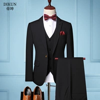 DSJD102B-TZ102 Черный набор из трех частей [костюм+жилет+брюки]