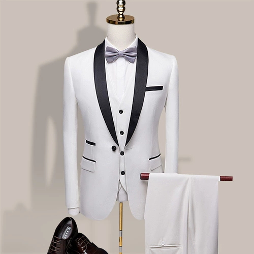 Мужской комплект, вечернее платье, костюм, облегающий крой