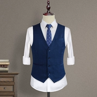 Xf-yg1635-3 темно-синий плед (жилет)