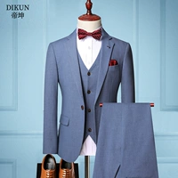 DSJD102B-TZ102 светло-синий набор из трех частей [костюм+жилет+брюки]