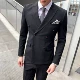SJXZ1012-SJT807 Черный набор с двумя частями (костюм+брюки)